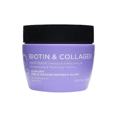Biotin & Collagen Hair Mask for Thin & Dry Hair 500ml _ LUSETA