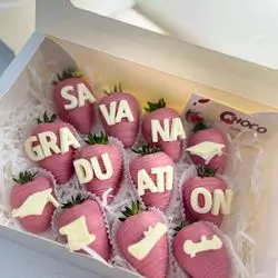 Strawberry graduation box