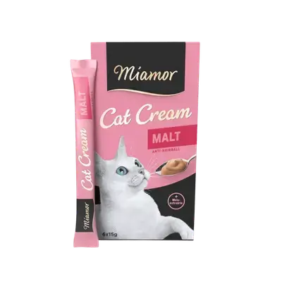 Miamor - Cat Cream - Malt (Anti-Hairball) 6Pcsx15g