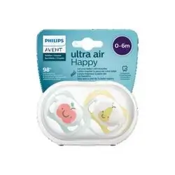 Philips Avent Ultra Air Orthodontic Silicone Pacifiers 0-6 M