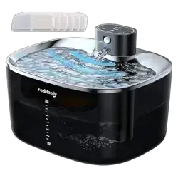 FeelNeedy Pet Wireless Water Fountain Black 4L