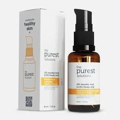 The Purest Solutions Brightening + Lightening Vitamin C Serum - 30ml | ذا بيورست سيروم فيتامين سي - 30 مل