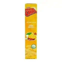 Mega Chips Lemon Flavor with Chili Potato Chips, 100g