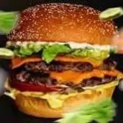 Double Meat Burger With Honey Mustard