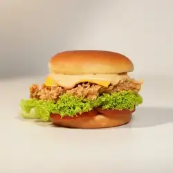 Golden Crunch Chicken Burger