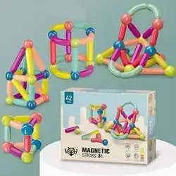 Magnetic Balls and Rods Set - 42 pcs