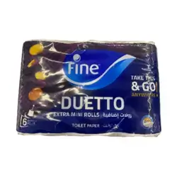 Fine Duetto Toilet Tissue X6