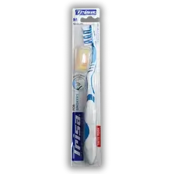 Teresa double-ended toothbrush with a medium cover