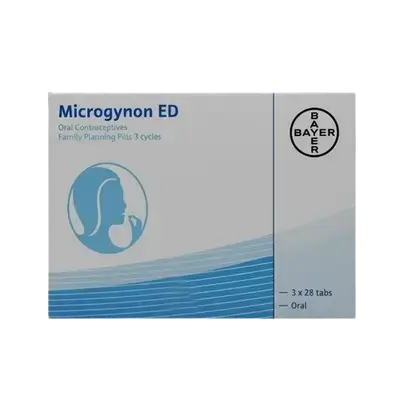 Microgynon ED (Levonorgestrel 0.15mg + Ethinylestradiol 0.03mg) 3 x 28 Tablets _ BAYER