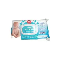 Carrefour Aqua Soft Wipes Wlid, 60 Pieces