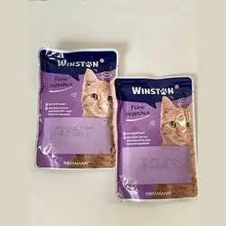 Winston Cat Snack Pouches - Store Photo