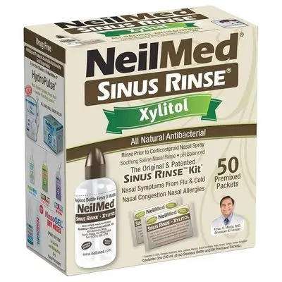 NeliMed Sinus Rinse with Xylitol all natural antibiotic