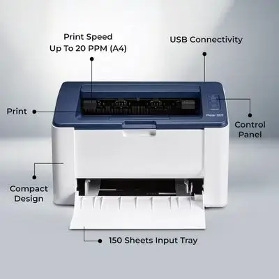 Xerox Phaser 3020 Laser Printer Wifi & USB