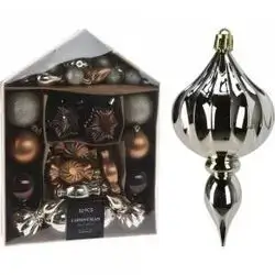 Koopman Xmas Ball Set 32Pcs Amber