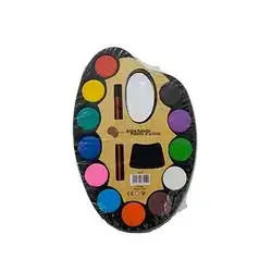 Artist Painting Palette With 12 Shades And Brush