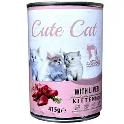 Cute Cat Kitten with Liver 415g