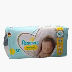 Pampers Diapers No. 1, 50 Count