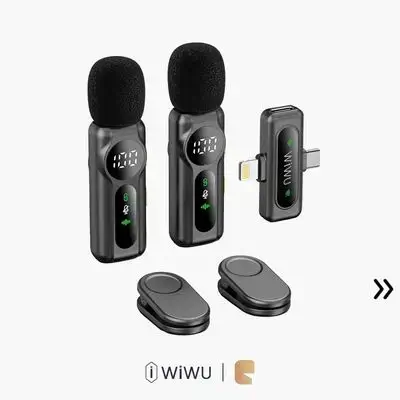 WiWU Dual Wireless Mic Professional Audio