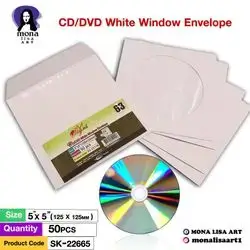 CD\DVD White Window Envelope