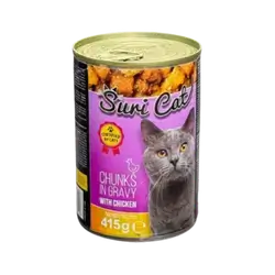 SuriCat – Chunks in Gravy with Chicken 415g