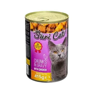 SuriCat – Chunks in Gravy with Chicken 415g
