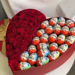 Heart Box And Chocolate