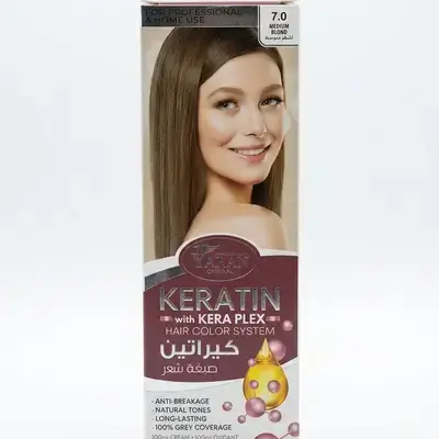 Yaran Keratin with Kera Plex Hair Color System (7.0 Medium Blond)