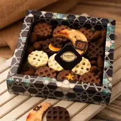 Square Chocolate-Covered Date Box