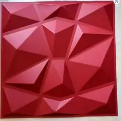 3D Wall Panels Festive Red D099