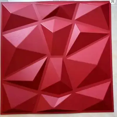 3D Wall Panels Festive Red D099