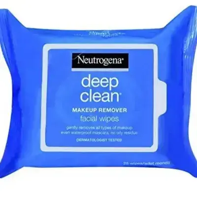 Neutrogena Deep Clean Facial Tissue Make-up Removal 25 pcs//نيتروجينا مناديل مزيل المكياج 25 قطعة