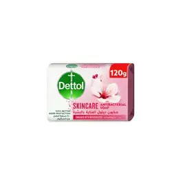 Dettol Skincare Bathing Soap, Rose & Sakura Blossom Scent, 120g