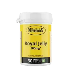 Royal Jelly 500mg 30 Capsules _ BASIC NUTRITION