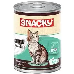 Snacky Liver Flavored Canned Wet Cat Food
