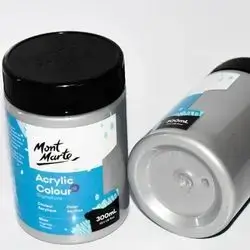 Acrylic, Silver 300 Ml