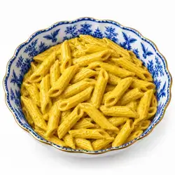 Penne with curry sauce