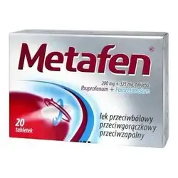 Metafen 20tablet (ibuprofen+paracetamol )
