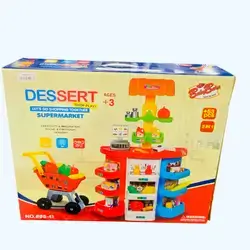 Dessert Let's Go Shopping Together Supermarket Playset – 53 Pcs