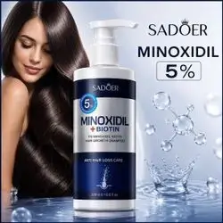 Sadoer Minoxidil + Biotin Hair Growth Shampoo