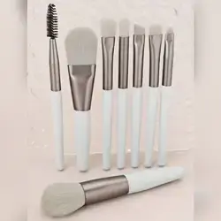 SHEIN 8pcs Portable Makeup Brush Set