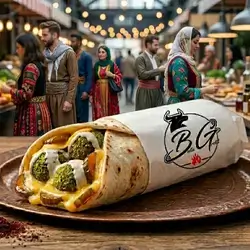 Shawarma falafel with cheese 