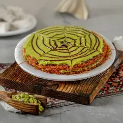 Pistachio Kunafa Plate