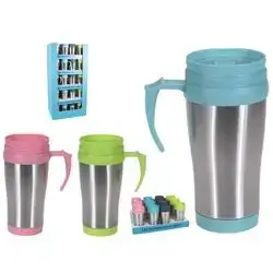 Car Mug 400Ml 4Ass
