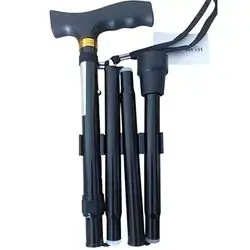 Arthritis grip folding cane