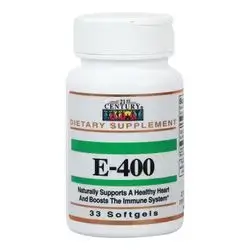 21st century E-400 dietary supplement 33 softgels
