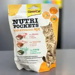Gim Cat Malt & Vitamin Mix Beef & Salmon & Catnip 150g