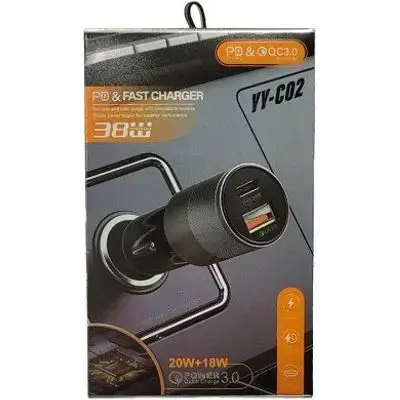 Power Drive Flush Fit Car Adapter 38W