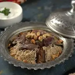 Eggplant Meat Maqluba
