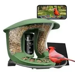 Birdfy Solar-Powered Bird Feeder 2 Pro w/ AI Camera & 5W Solar Panel Ni-8612