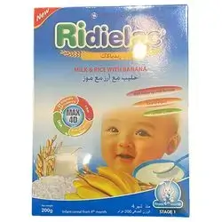 Ridielac milk & rice with banana cereal 200g